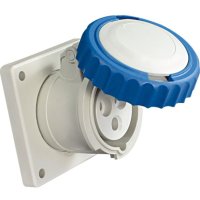 Fanton - IP 67 -16A-3Pin-Panel Mount Socket Straight-Art  71540